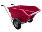Tweewielige kantelbare roze kruiwagen 255 ltr., Ophalen of Verzenden, Nieuw