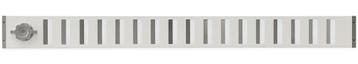 Aluminium afsluitbaar schuifrooster opbouw 1000 x 90mm - WIT, Verzenden, Nieuw