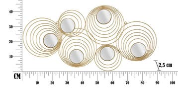 IJZEREN WANDPANEEL STRALEN CM 90X2,5X45, Ophalen of Verzenden, Nieuw