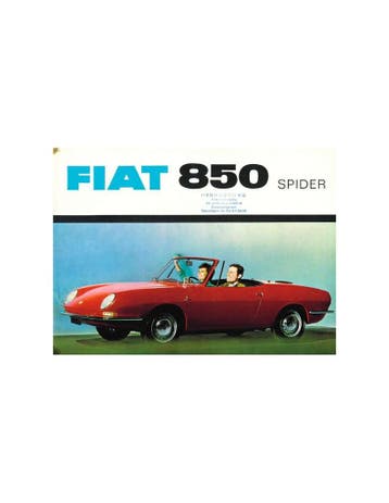 1965 FIAT 850 SPIDER BROCHURE DUITS, Nieuw, Author