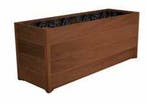 Eikenhouten plantenbak 135x44x45cm - Met bodem, Tuin en Terras, Bloembakken en Plantenbakken, 100 cm of meer, Nieuw, Rechthoekig