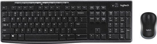 Logitech MK270 - Toetsenbord RF Wireless - QWERTY -, Computers en Software, Toetsenborden, Verzenden