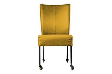 Eetkamerstoel Wiske - eetkamerstoelen - Goud, Nieuw, Stof