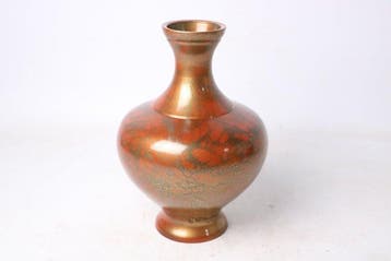 Vaas - Brons - Japan - Gevlekt oranje-goud - Houn - Takaoka