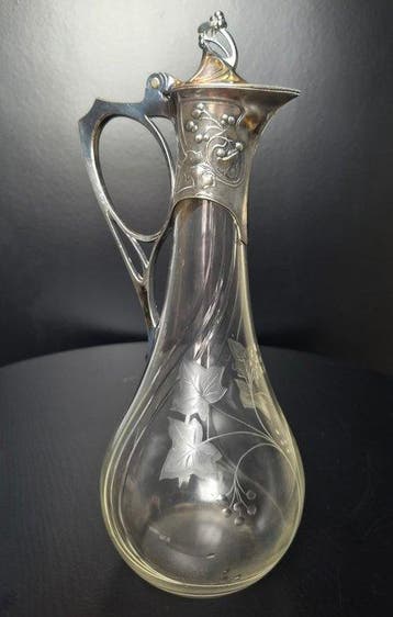 WMF / Geislingen - Karaf - WMF Claret jug with silver plated