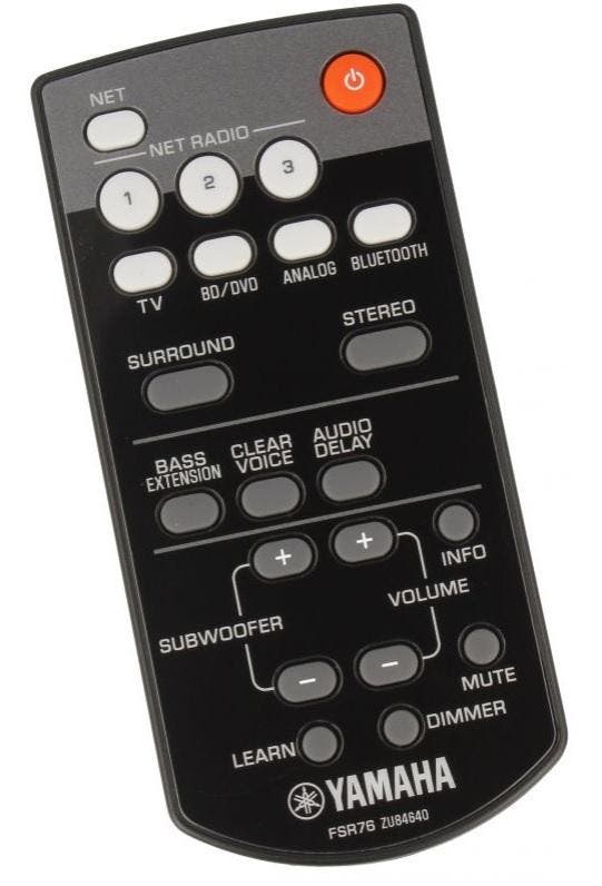 Afstandsbediening Yamaha yas-306 fsr76 zu84640, Audio, Tv en Foto, Afstandsbedieningen, Origineel, Nieuw, Ophalen of Verzenden