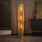 *WOONWINKEL* Vloerlamp Mangohout 3 Lichts, Verzenden, Nieuw