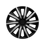 AutoStyle 4-Delige Wieldoppen  Decente 16-inch zilver/zwart, Verzenden, Nieuw