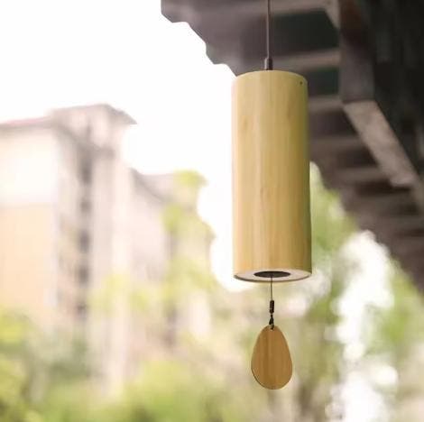 Japanse Stijl Bamboe Windgong – Rustgevende Tuin- en Wanddec, Tuin en Terras, Tuinwanddecoratie, Nieuw, Verzenden