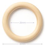 Houten Ring - 4 cm - Onbehandeld Beukenhout - Kleine ring, Ophalen of Verzenden, Nieuw