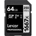 Lexar SDXC Professional 64GB 1667x UHS-II, Audio, Tv en Foto, Fotografie | Geheugenkaarten, Ophalen of Verzenden, Nieuw, Overige typen