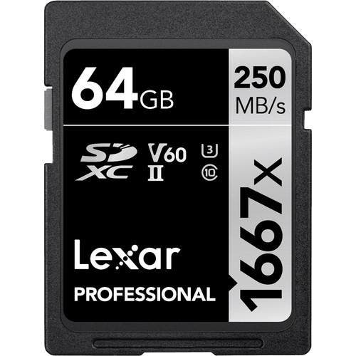 Lexar SDXC Professional 64GB 1667x UHS-II, Audio, Tv en Foto, Fotografie | Geheugenkaarten, Overige typen, Nieuw, Ophalen of Verzenden