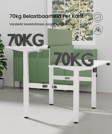 Zit sta bureau - Elektrisch - Verstelbaar - Bureauframe - Wi, Verzenden, Zo goed als nieuw