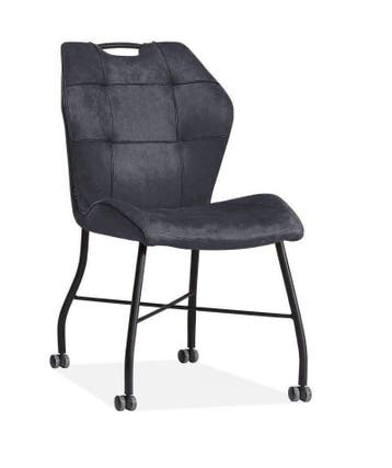 Eetkamerstoel Lee - eetkamerstoelen - Antraciet, Nieuw, Overige materialen