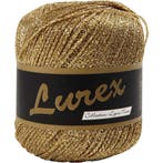 Lurex Glitter Garen, L: 160 M, goud, 25 gr/ 1 bol, Hobby en Vrije tijd, Stoffen en Lappen, Nieuw