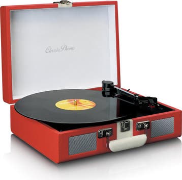 Retro Platenspeler - Vinyl Koffer met Bluetooth - Auto-stop, Verzenden, Zo goed als nieuw