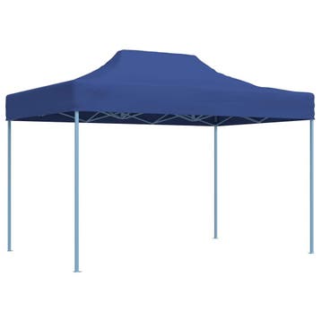 vidaXL Partytent inklapbaar 3x4 m staal blauw, Verzenden, Nieuw, Partytent