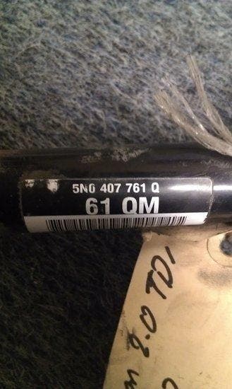 Aandrijfas Links 5N0407761Q Tiguan 2.0 TDI 6 bak gebruik..., Nieuw