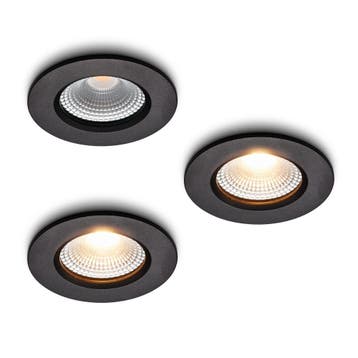Ledisons LED-inbouwspot Udis zwart dimbaar, Ophalen of Verzenden, Nieuw