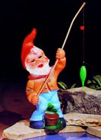 Tuinkabouter met hengel, Verzenden, Nieuw