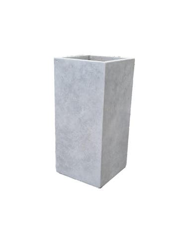 Plantenbak Fiberclay 34x34x70 cm Grijs, Verzenden, Nieuw