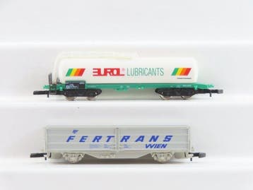 Märklin Z - o.a. 82021 - Modeltrein goederenwagon (2) - 2x, Hobby en Vrije tijd, Nieuw
