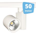 *TIP* 50x 30W LED Track Spot Spirit Wit 3500K Warmwit + 50m, Ophalen of Verzenden
