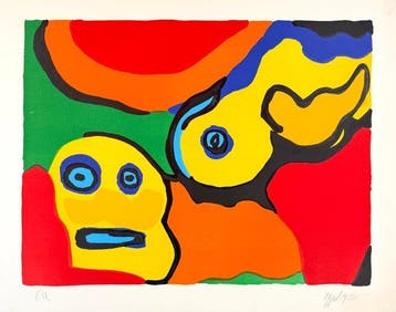 Karel Appel (1921-2006) - Yellow boy and sun