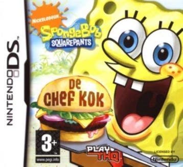 SpongeBob SquarePants: De Chef Kok (DS) 3DS, 1 speler, Ophalen of Verzenden, Zo goed als nieuw, Vanaf 3 jaar
