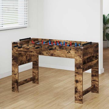vidaXL Honkbaltafel Gerookte Eik 125 x 60,5 x 80 cm Bewerkt, Kinderen en Baby's, Speelgoed | Voetbaltafels, Verzenden, Nieuw
