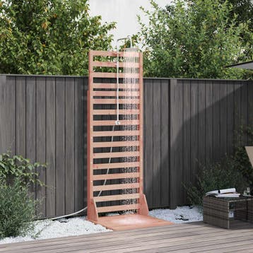 vidaXL Buitendouche 225 cm Massief Douglas hout en roestvrij, Verzenden, Nieuw