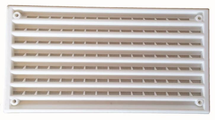 Ventilatierooster Wit 17x9cm, Caravans en Kamperen, Camper-accessoires, Nieuw, Ophalen of Verzenden
