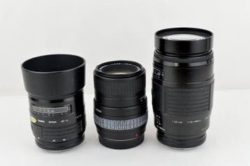 Sigma Zoom AF 28-70mm, 70-210mm UC-II, AF 75-200mm, Nieuw