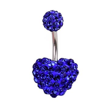 Fako Bijoux - Navelpiercing - Disco Dots Duo - Hart -, Verzenden, Nieuw