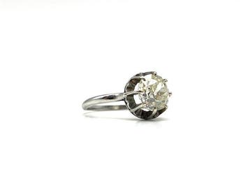 Ring - 18 karaat Witgoud - 1.50ct. tw. Diamant (Natuurlijk), Sieraden, Tassen en Uiterlijk, Nieuw