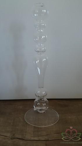 Glas Vaas Kandelaar 30 cm, Ophalen of Verzenden, Nieuw