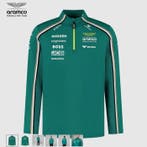 Aston Martin Official AMF1 RP Mens Team 1/4 ZIP XL Green, Nieuw