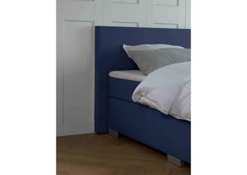 ACTIE! Boxspring Milano 180 200 Blauw, Huis en Inrichting, 180 cm, 200 cm, Modern, Verzenden