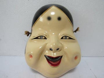 Traditionele Japanse Otafuku/Okame-masker - Japan - Shwa