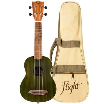 Flight NUS380 Jade Soprano Ukulele met Sapele Body, Walnut, Ophalen of Verzenden, Nieuw