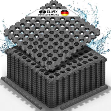 Zwembadtegels - Fitnesstegels - Foam tegels - 24 stuks - Gri, Verzenden, Zo goed als nieuw