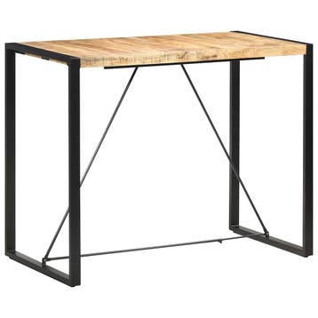 vidaXL Bartafel 140x70x110 cm massief mangohout, Huis en Inrichting, Tafels | Eettafels, Verzenden, Nieuw