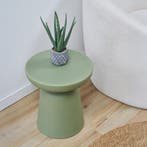 Bijzettafel Posio ronde salontafel 40 cm groen [en.casa], Huis en Inrichting, Tafels | Bijzettafels, Verzenden, Nieuw