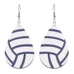 Fako Bijoux - Oorbellen - Druppel - Kunstleer - Handbal, Verzenden, Nieuw