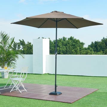 Parasolvoet Biccari parasolhouder beton vierkant 35x35x4,5 c, Tuin en Terras, Zonneschermen, Verzenden, Nieuw