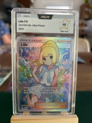 Pokémon - 1 Graded card - Lilie 151/156 Full art, Foil,, Nieuw