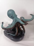 sculptuur, Octopus - 35 cm - Koud geverfd brons