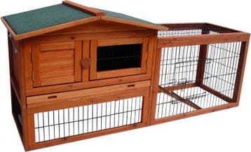 Konijnenhok Flamingo Sunshine Classic Bruin – Houten Buit., Verzenden, Nieuw, Overige typen