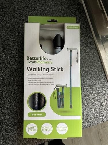 Betterlife - Opvouwbare - Verstelbare wandelstok - Loopstok, Diversen, Rolstoelen, Verzenden