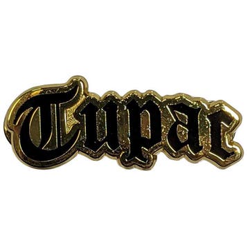 Tupac - Logo Gold - Pin officiële merchandise, Ophalen of Verzenden, Nieuw, Kleding